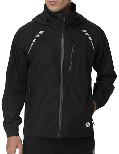 Men’s Waterproof Packable Cycling Rain Jacket