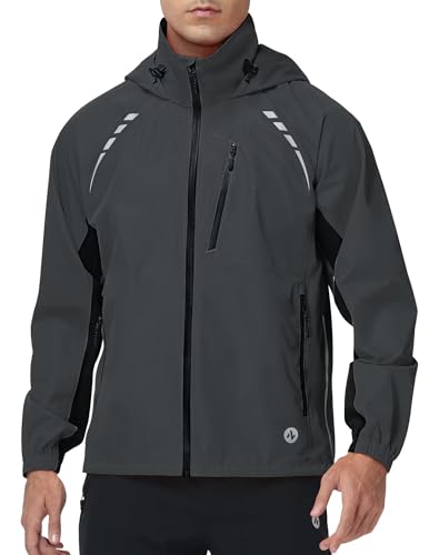 Men’s Waterproof Packable Cycling Rain Jacket