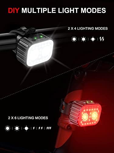 Super Bright Rechargeable Bike Light Set