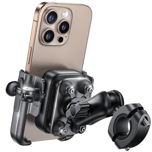 All-Metal Anti-Shake Motorcycle Phone Mount