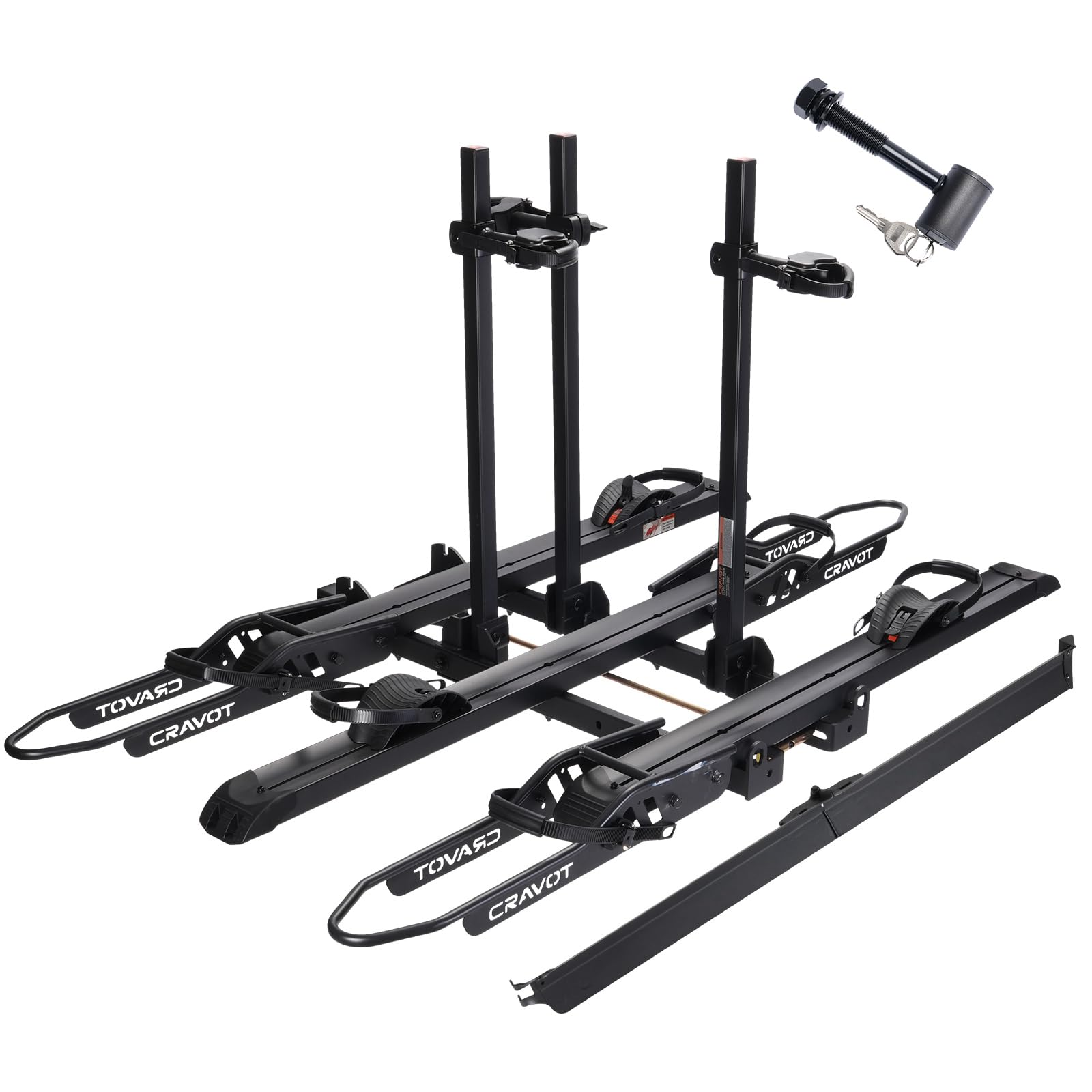 Foldable Heavy-Duty E-Bike Hitch Carrier Rack
