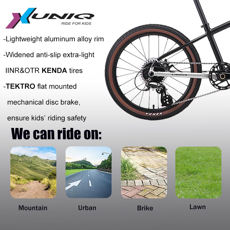 Kids Lightweight Mountain Bike With 8-Speed Gears