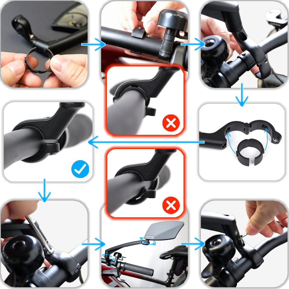 360° Adjustable HD Bike Rear View Mirror