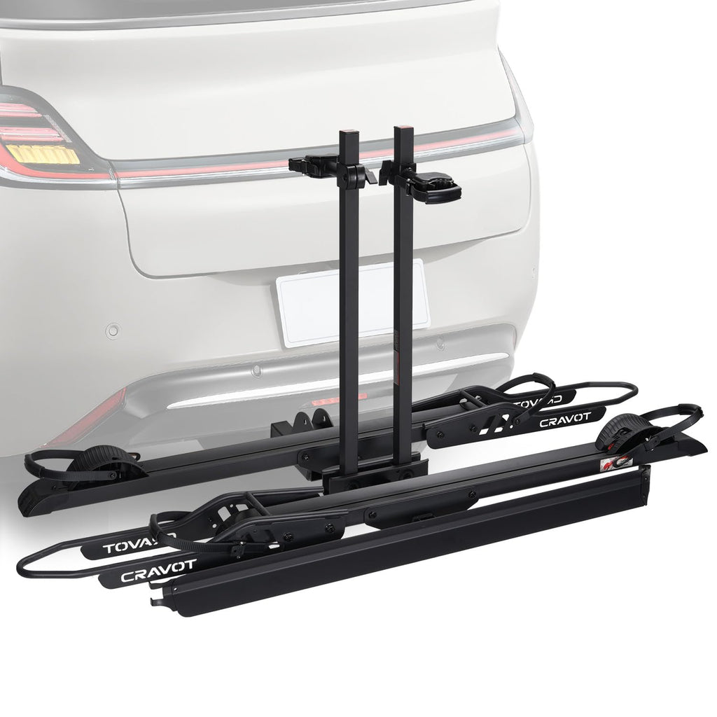 Foldable Heavy-Duty E-Bike Hitch Carrier Rack