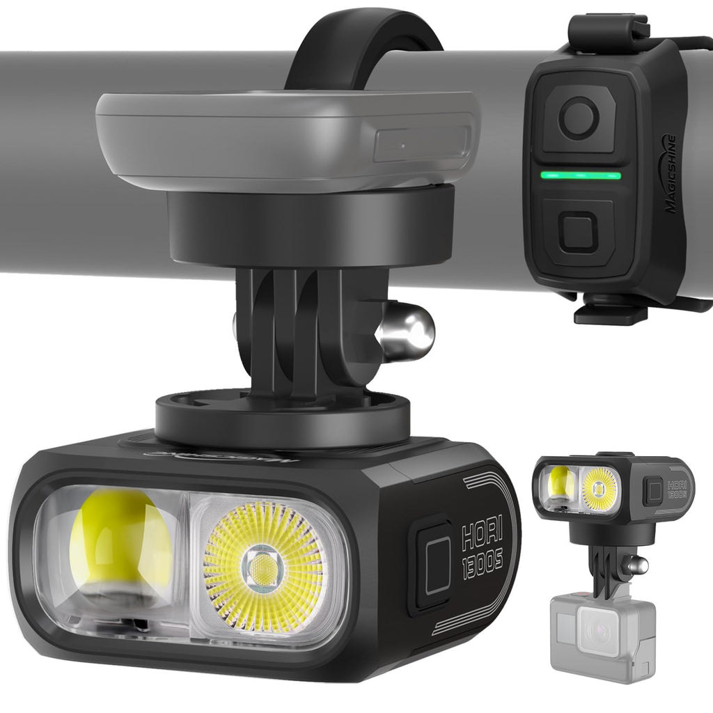 1300-Lumen USB Rechargeable Bike Headlight
