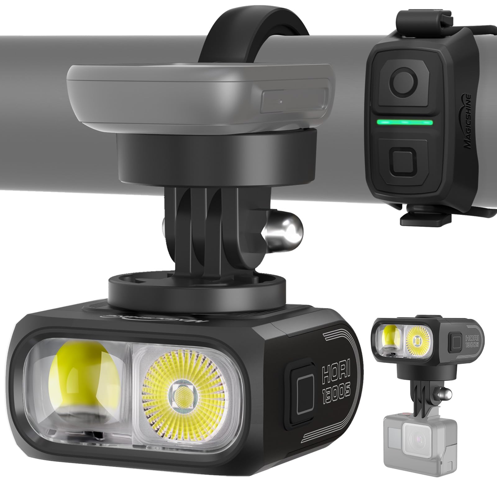 1300-Lumen USB Rechargeable Bike Headlight