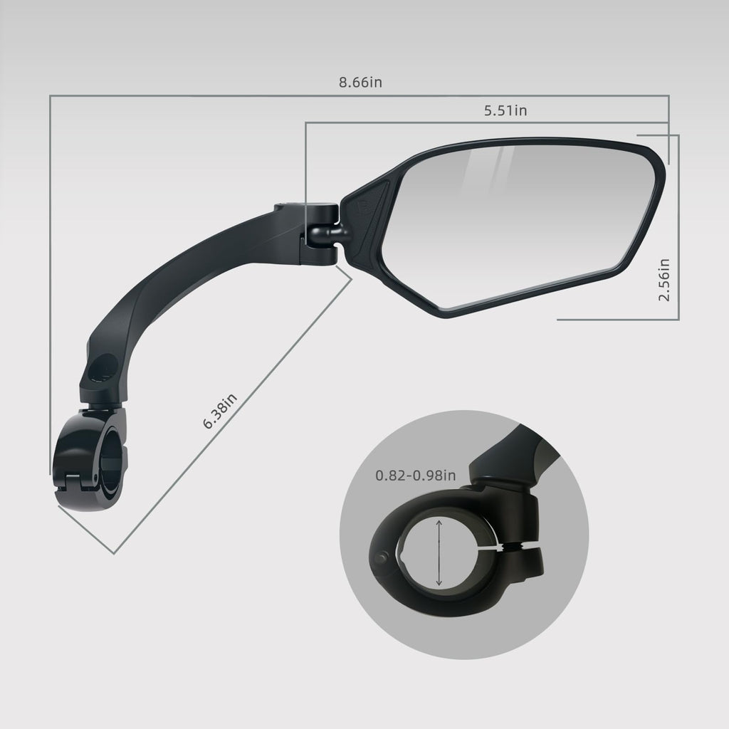 Adjustable Handlebar Bike Rear View Mirror