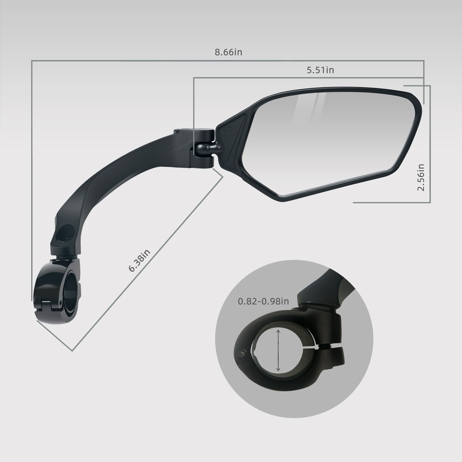Adjustable Handlebar Bike Rear View Mirror
