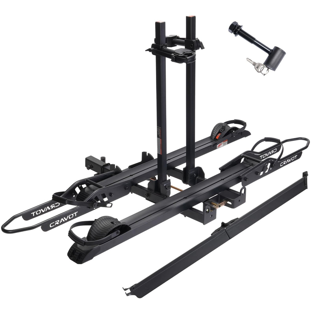 Foldable Heavy-Duty E-Bike Hitch Carrier Rack