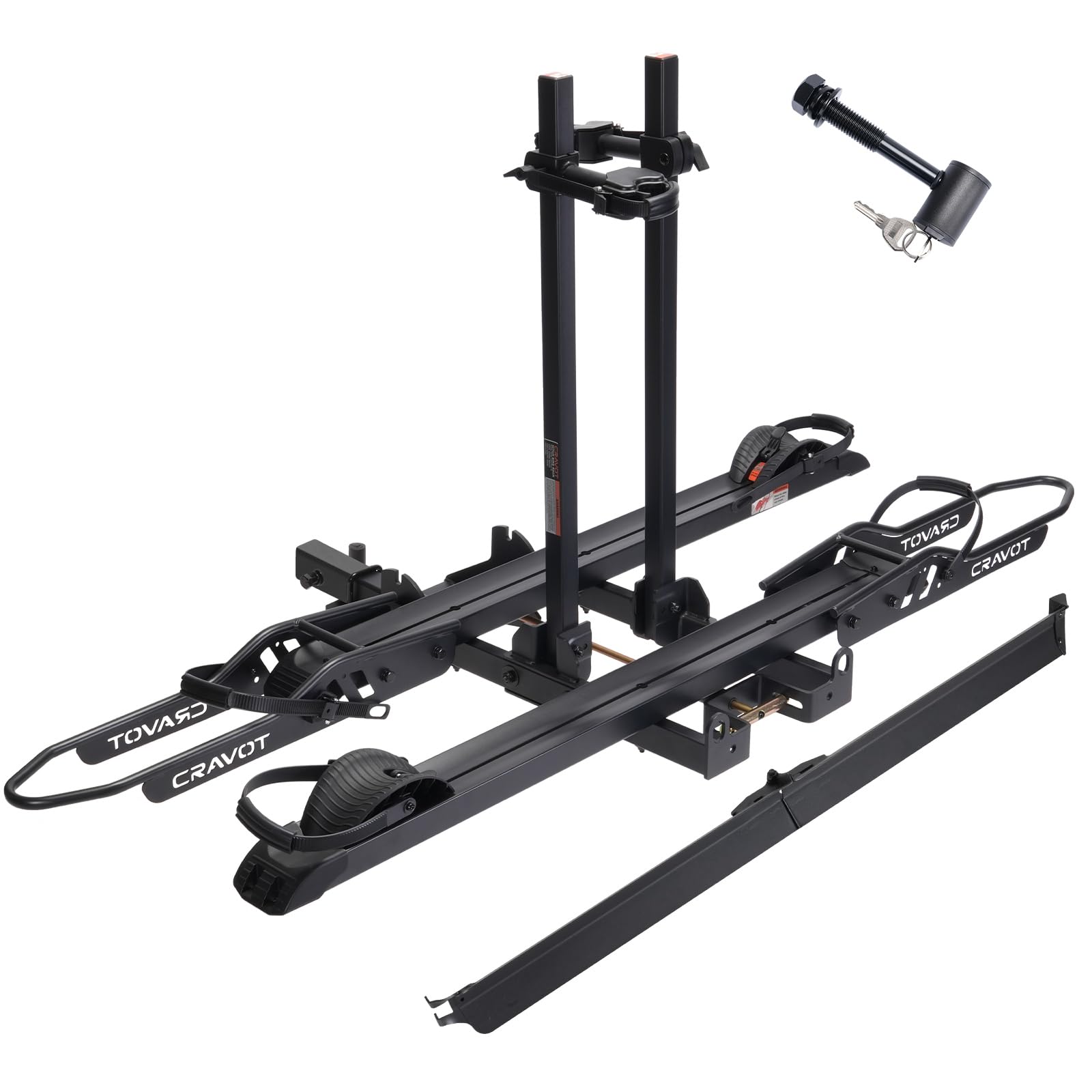 Foldable Heavy-Duty E-Bike Hitch Carrier Rack