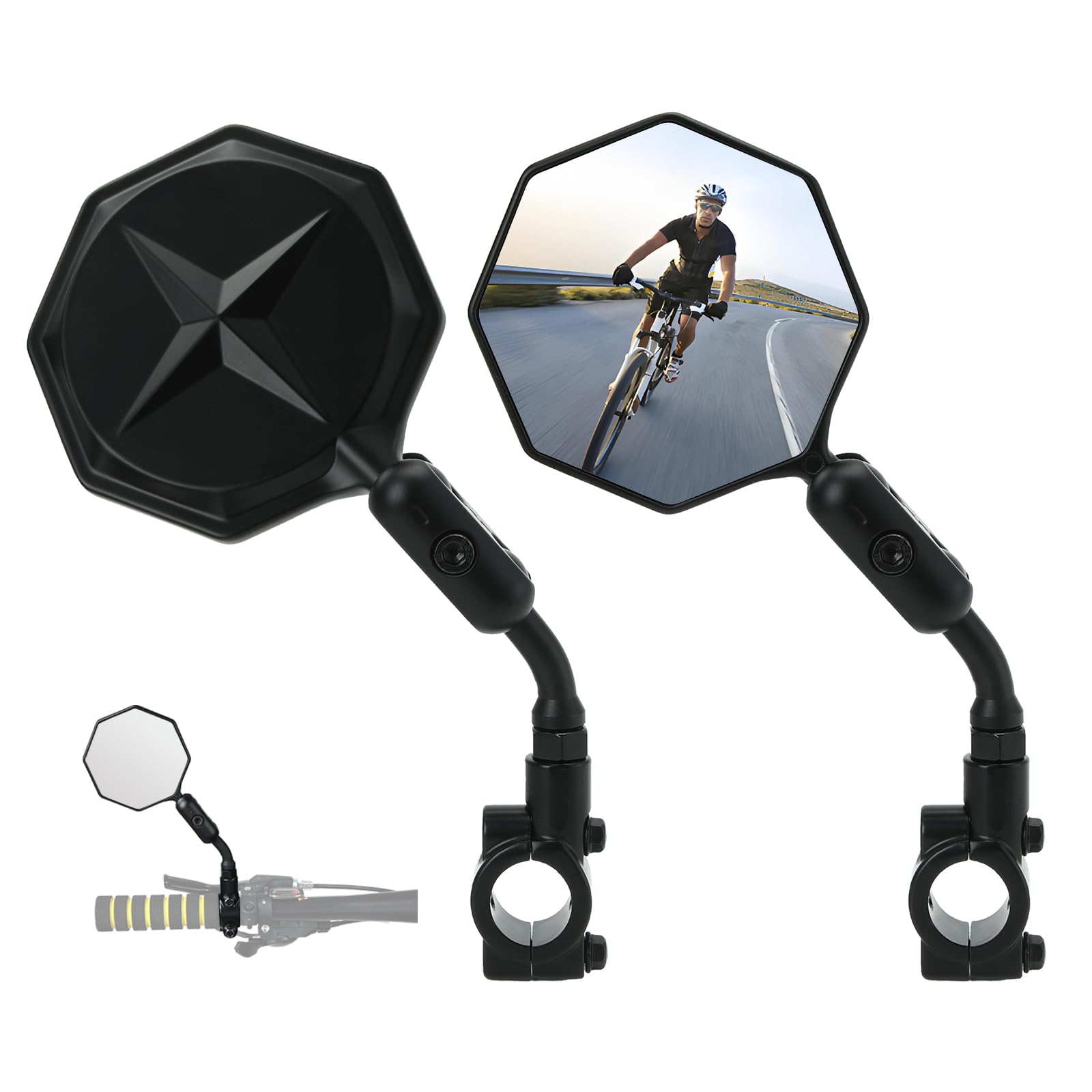 Aluminum Alloy Handlebar Bike Mirror Set