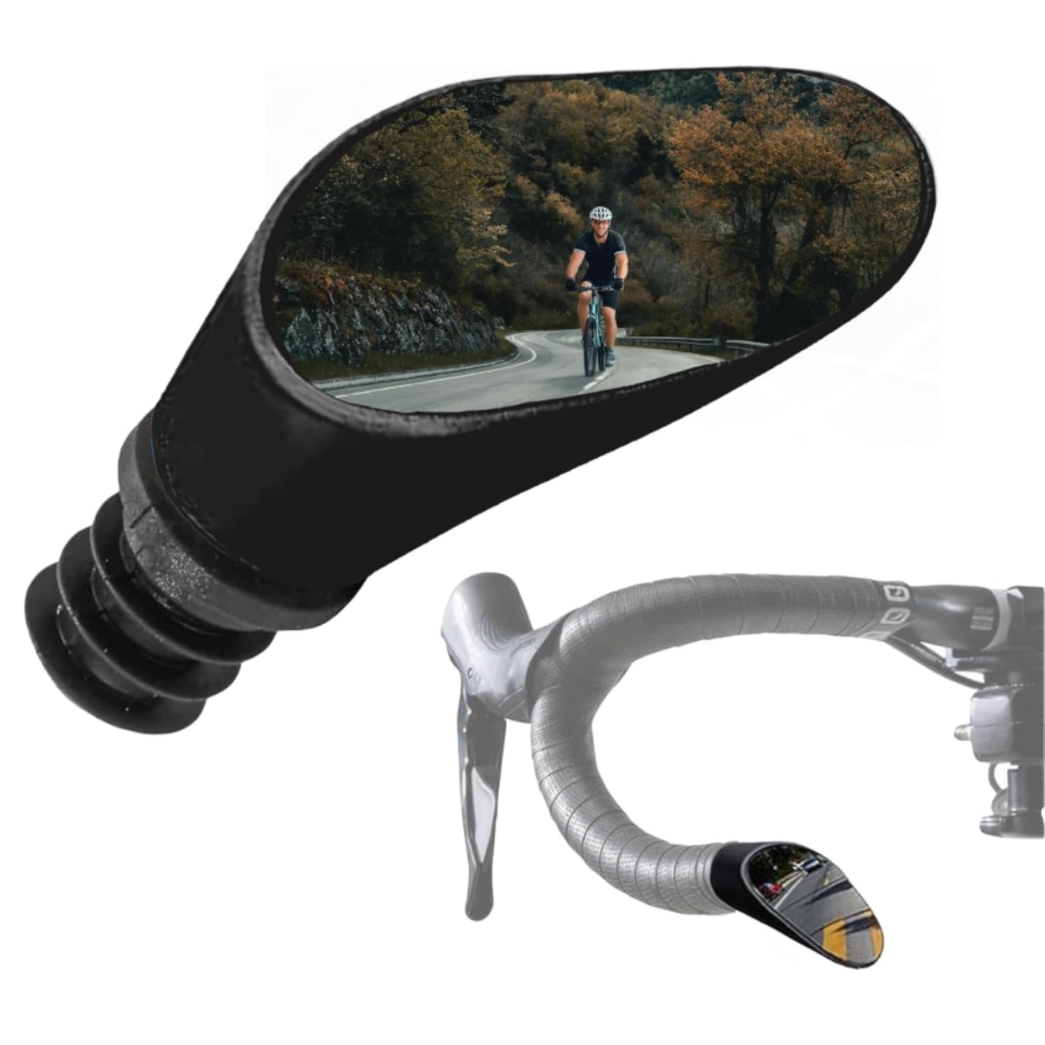 Adjustable Convex Bike Mirror For Drop Bars