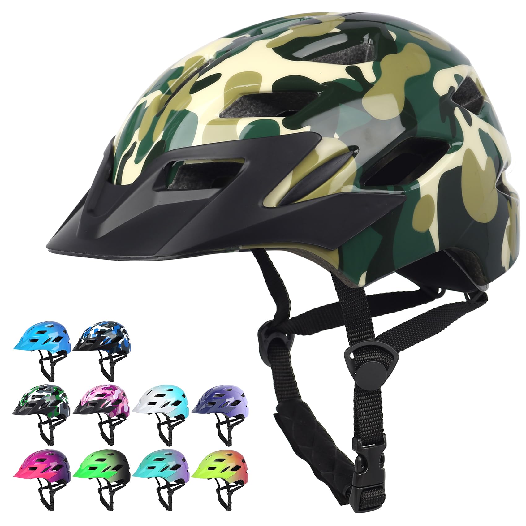Kids Multi-Sport Helmet With LED Safety Light