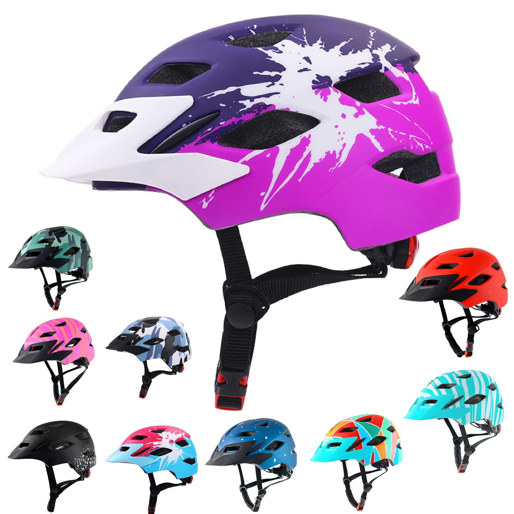 Kids Multi-Sport Helmet With LED Safety Light