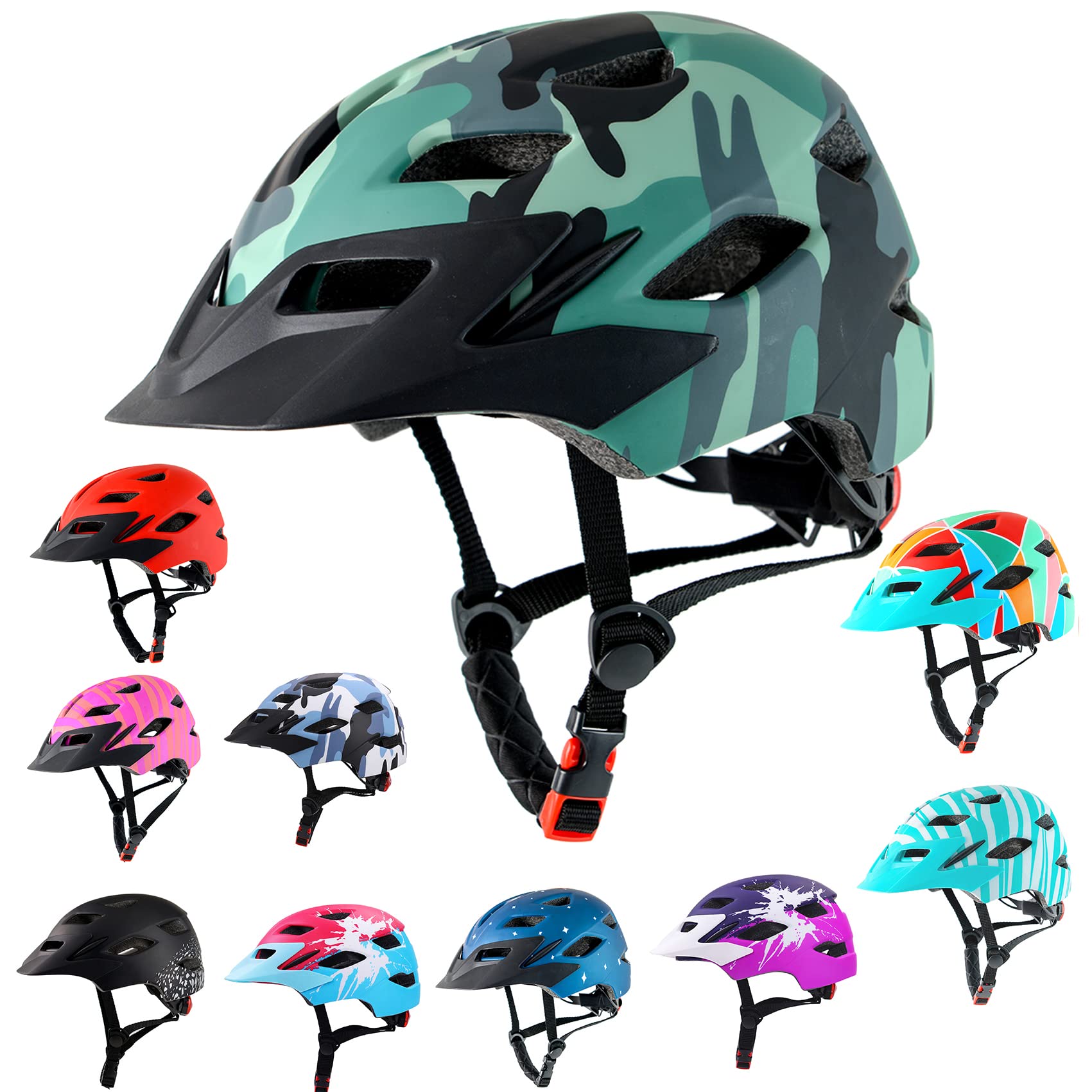 Kids Multi-Sport Helmet With LED Safety Light