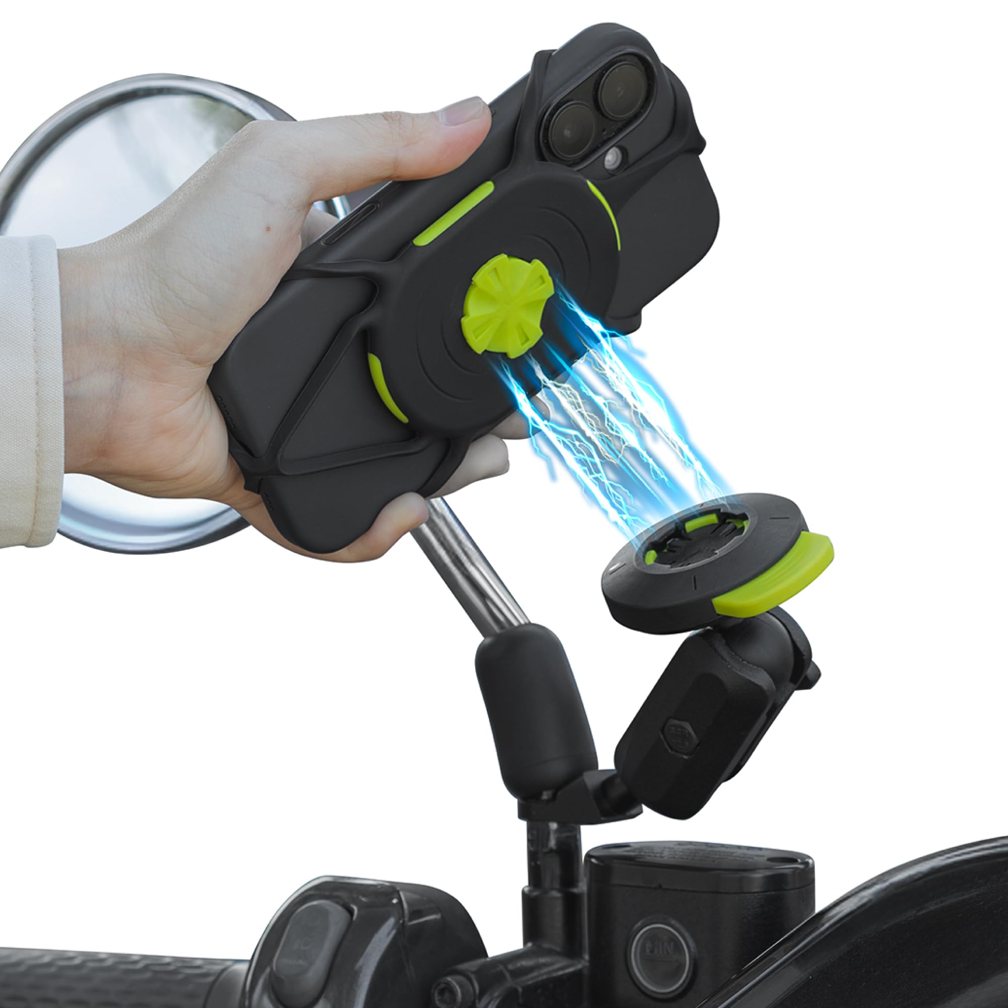 Magnetic Rotating Motorcycle Phone Mount