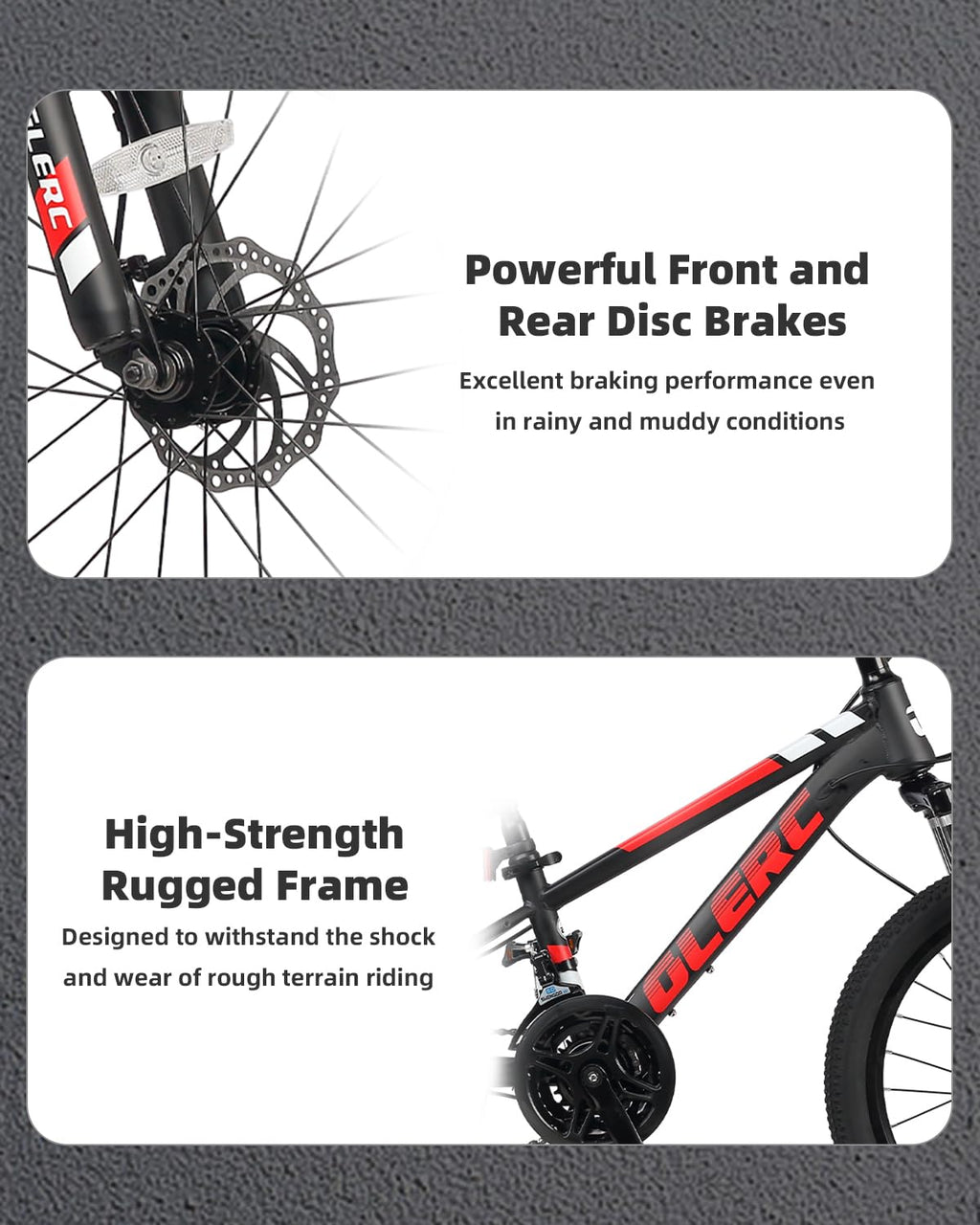 Kids 21-Speed Mountain Bike With Disc Brakes