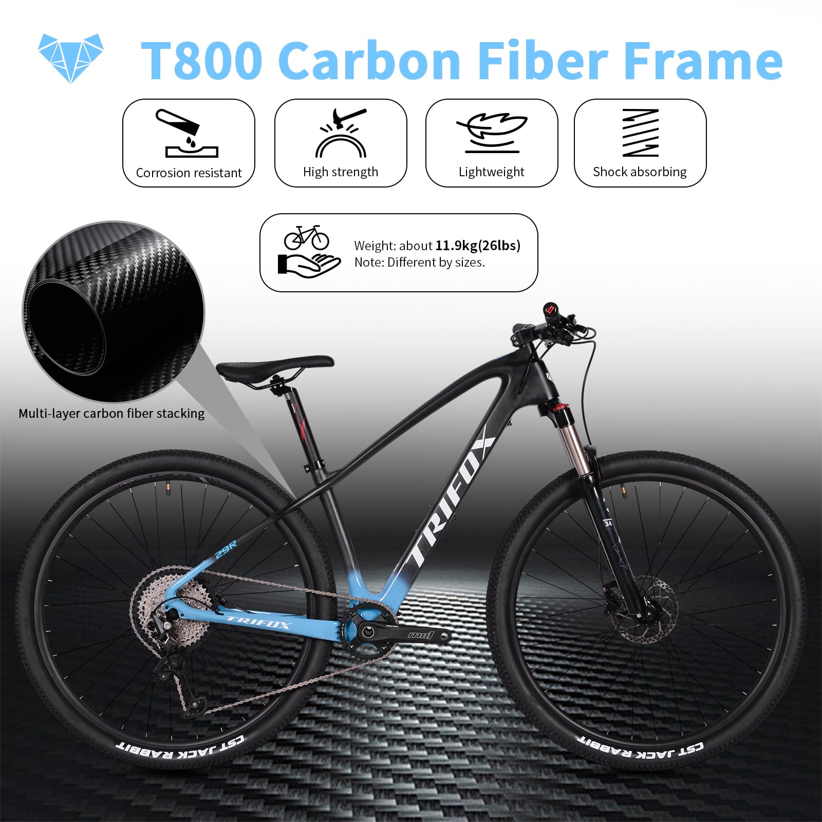 Carbon Mountain Bike With 12-Speed Drivetrain