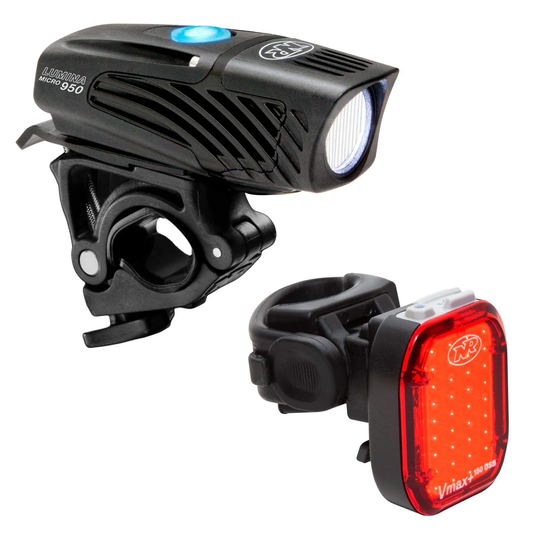 USB Rechargeable Front & Rear Bike Light Set