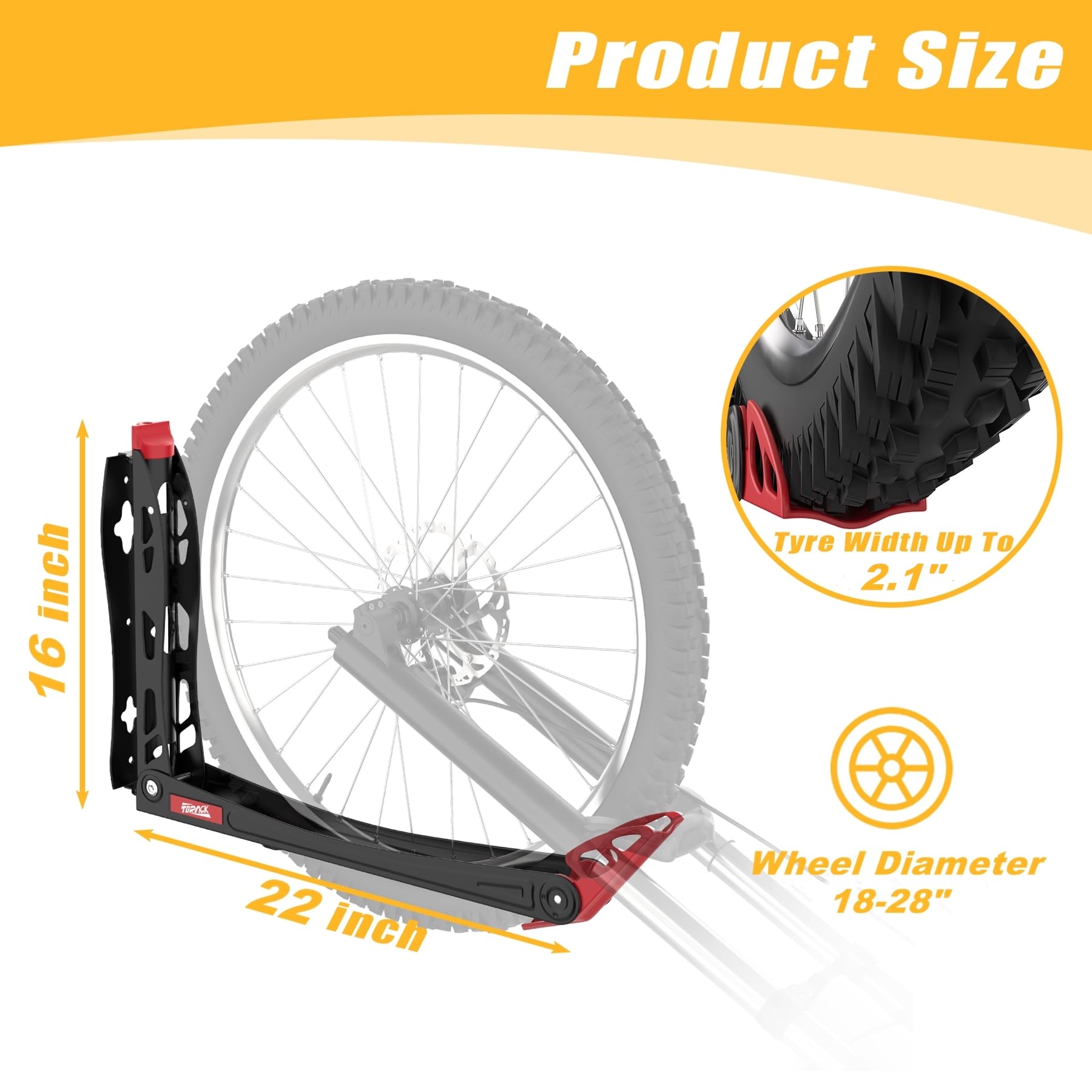 Swivel Wall-Mounted Vertical Bike Storage Rack