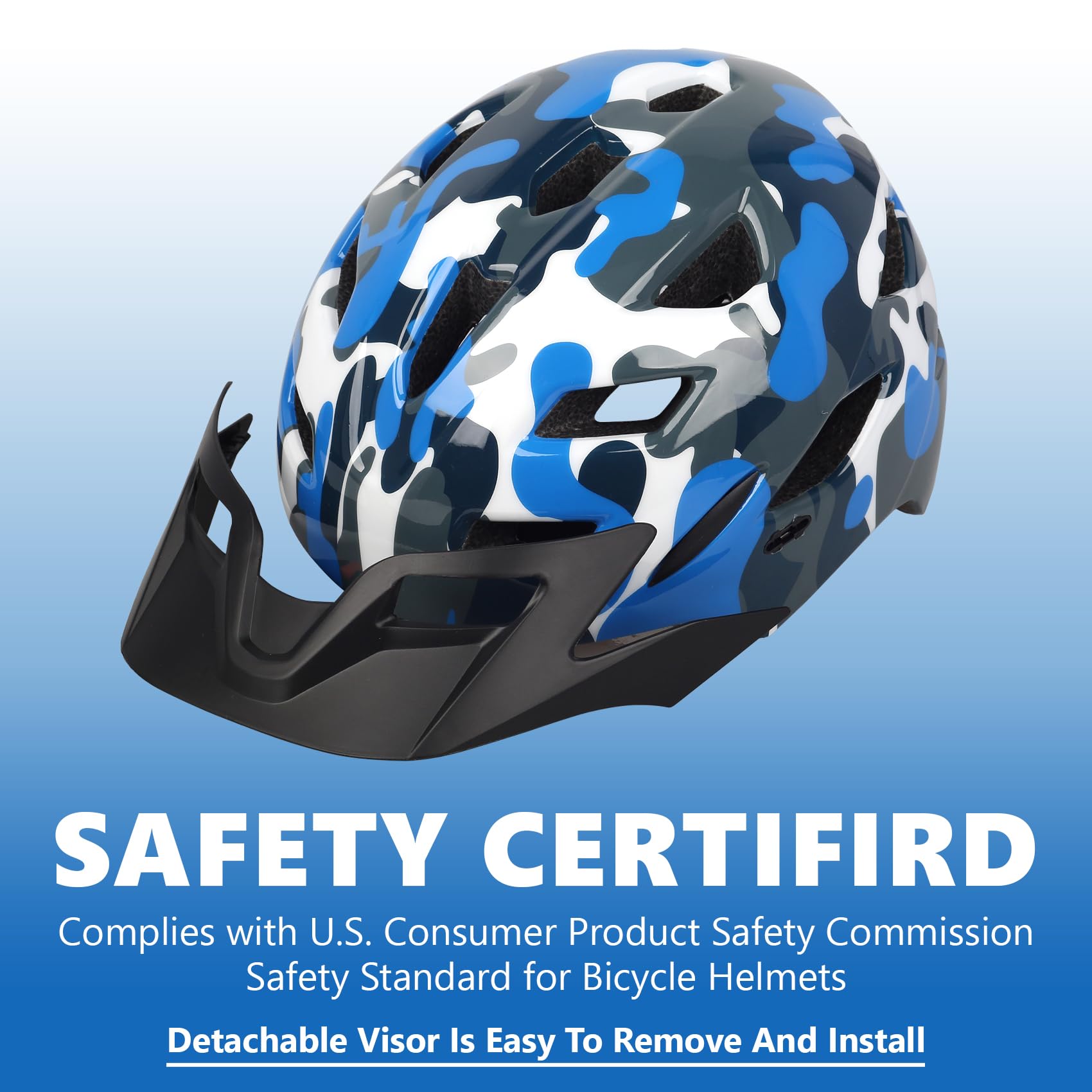 Kids Multi-Sport Helmet With LED Safety Light