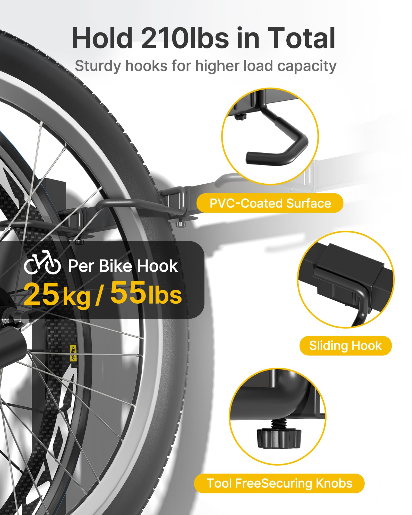 Freestanding Indoor Bike Storage Rack Stand
