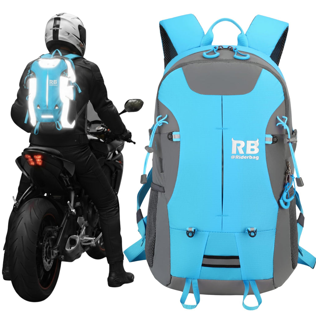 High-Visibility Reflective Rider Travel Backpack
