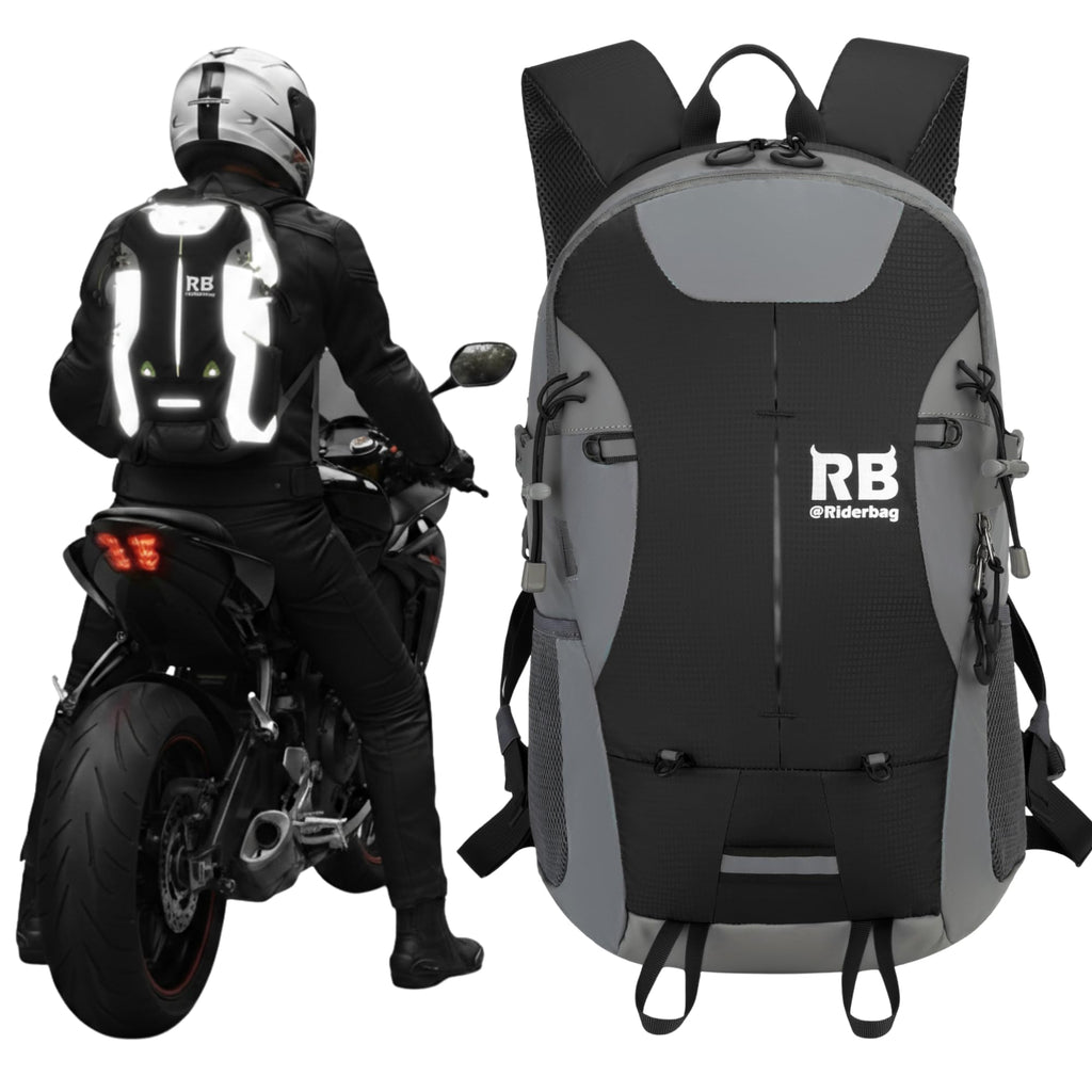High-Visibility Reflective Rider Travel Backpack