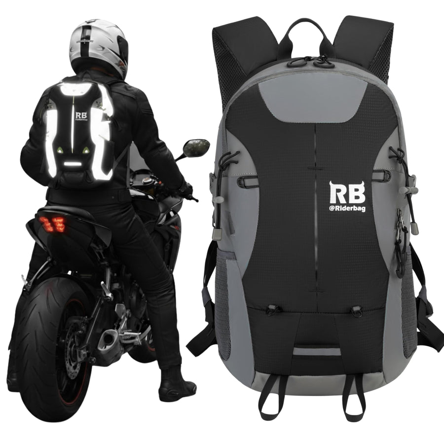 High-Visibility Reflective Rider Travel Backpack