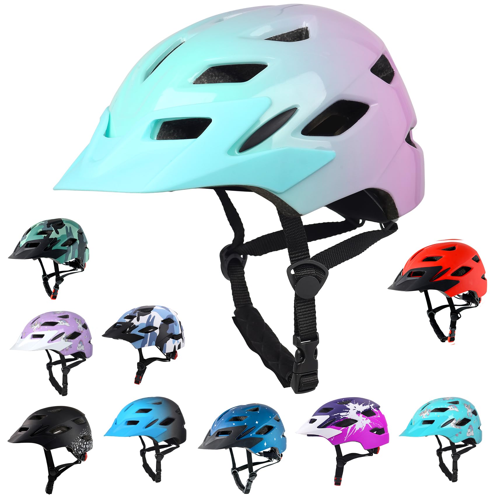 Kids Multi-Sport Helmet With LED Safety Light