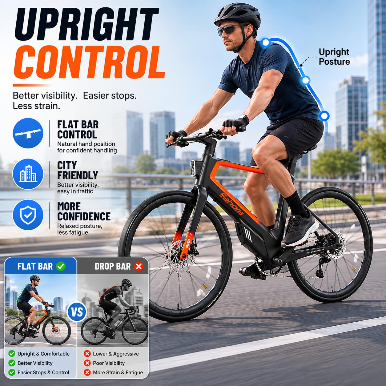 Carbon Electric Road Bike With Electronic Shifting