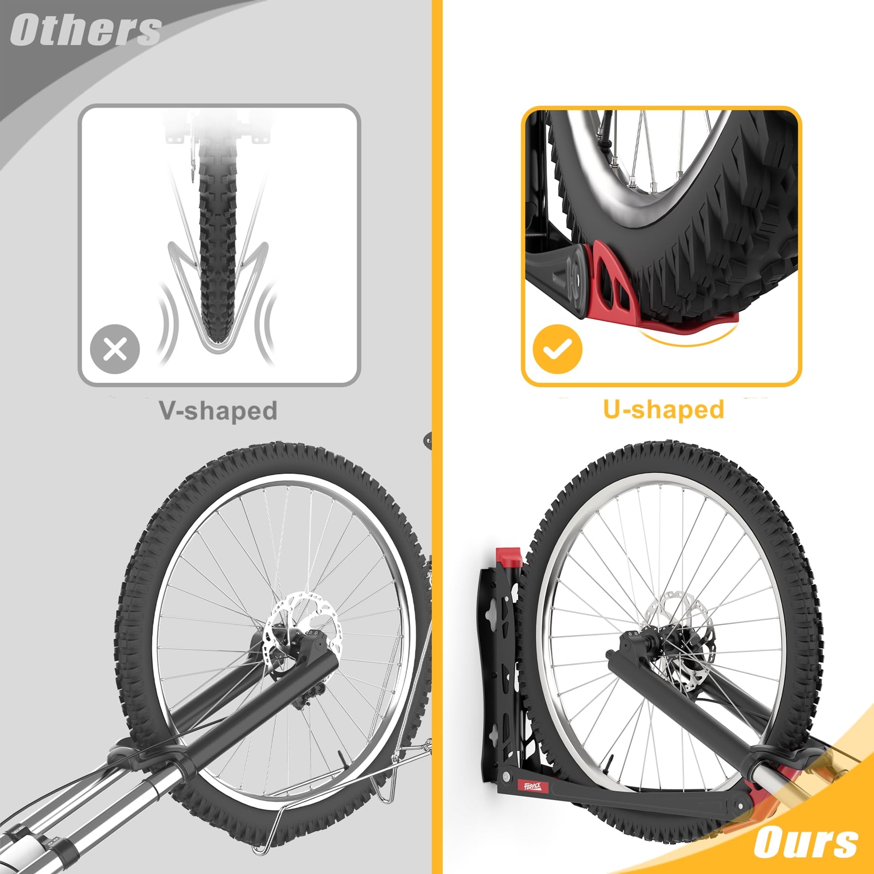 Swivel Wall-Mounted Vertical Bike Storage Rack