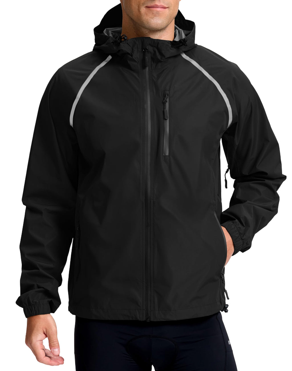 Men’s Packable Waterproof Cycling Rain Jacket