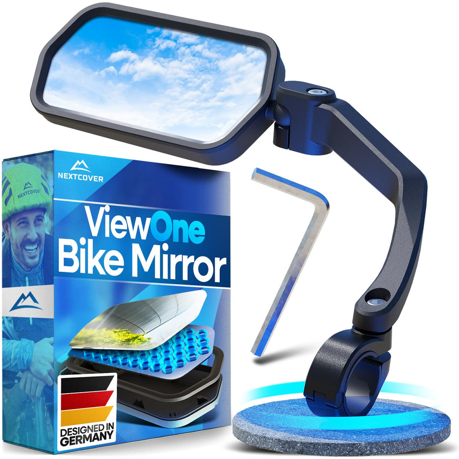 HD Glass Handlebar Bike Rear View Mirror