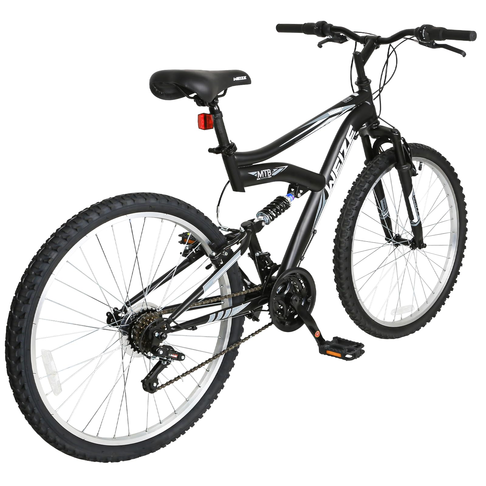 Dual Suspension Mountain Bike With Multi-Speed Gears