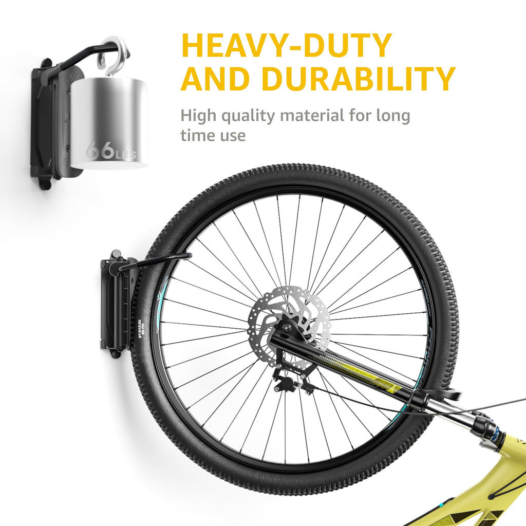 Swivel Wall-Mounted Bike Hanger Storage Rack