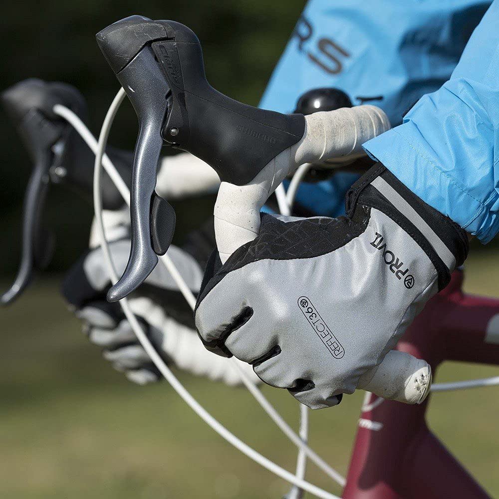 Reflective Cycling Gloves For Enhanced Visibility