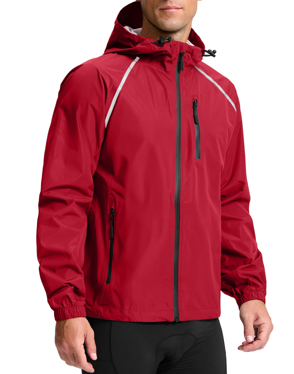 Men’s Packable Waterproof Cycling Rain Jacket