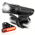 USB Rechargeable Front & Rear Bike Light Set