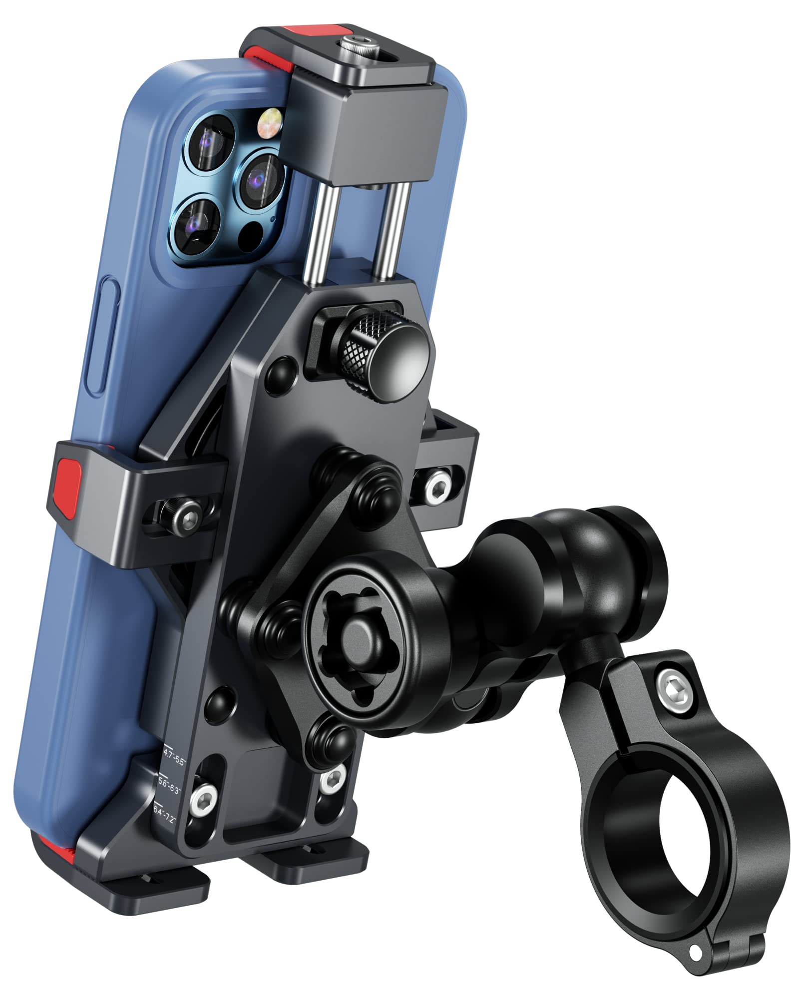 Anti-Theft Aluminum Motorcycle Phone Mount