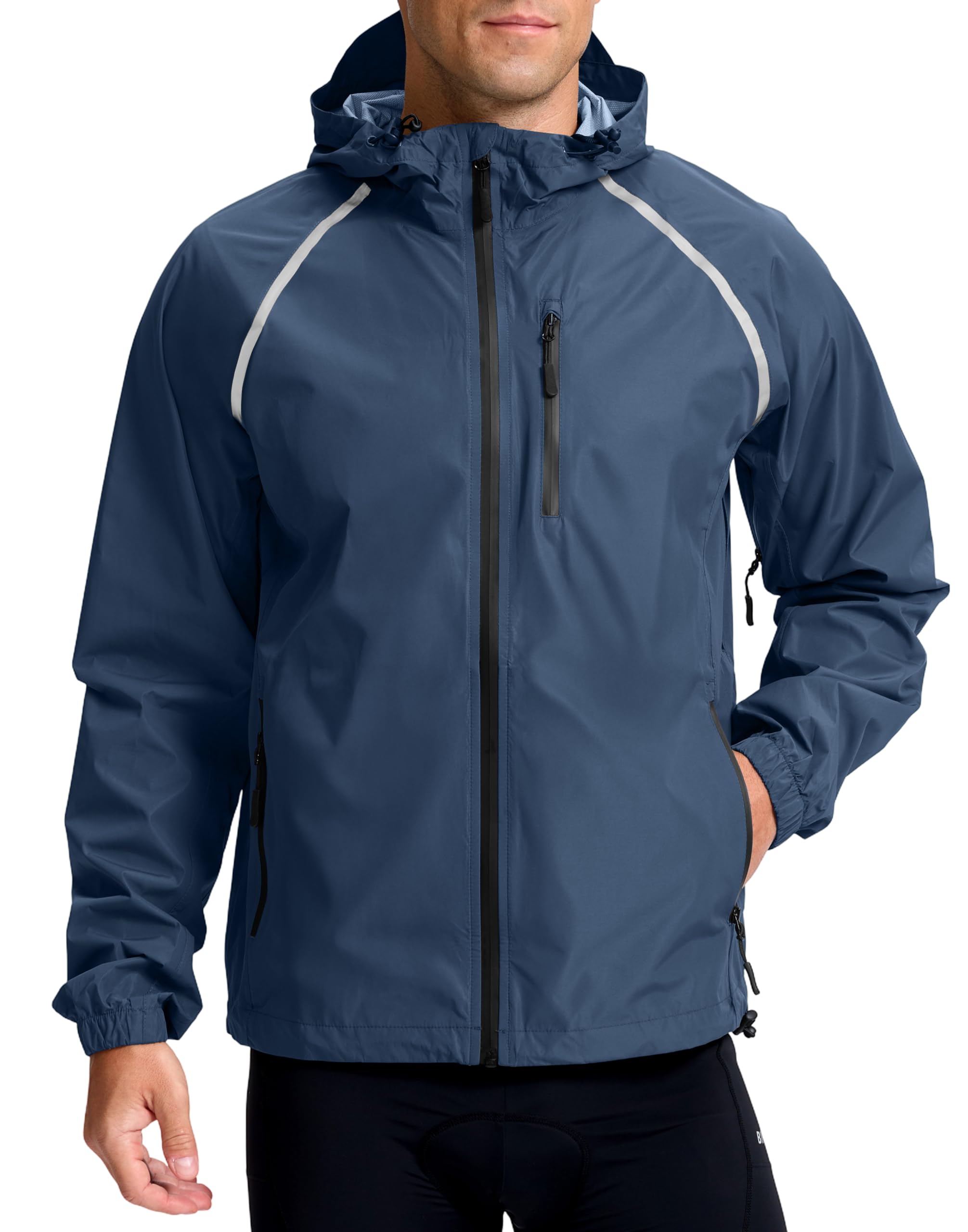 Men’s Packable Waterproof Cycling Rain Jacket