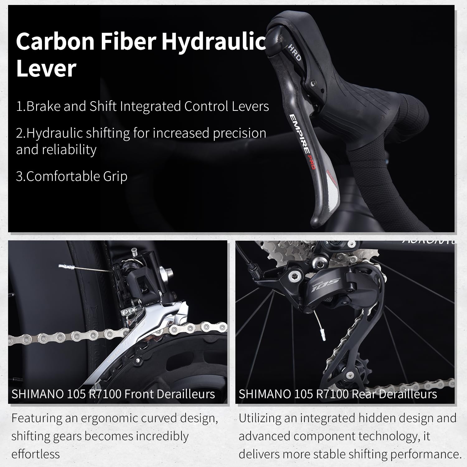 Carbon Road Bike With 24-Speed Shimano Drivetrain