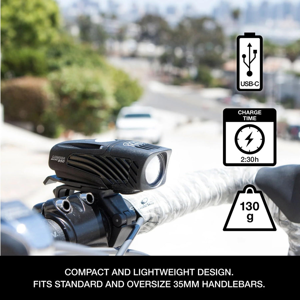 USB Rechargeable Front & Rear Bike Light Set