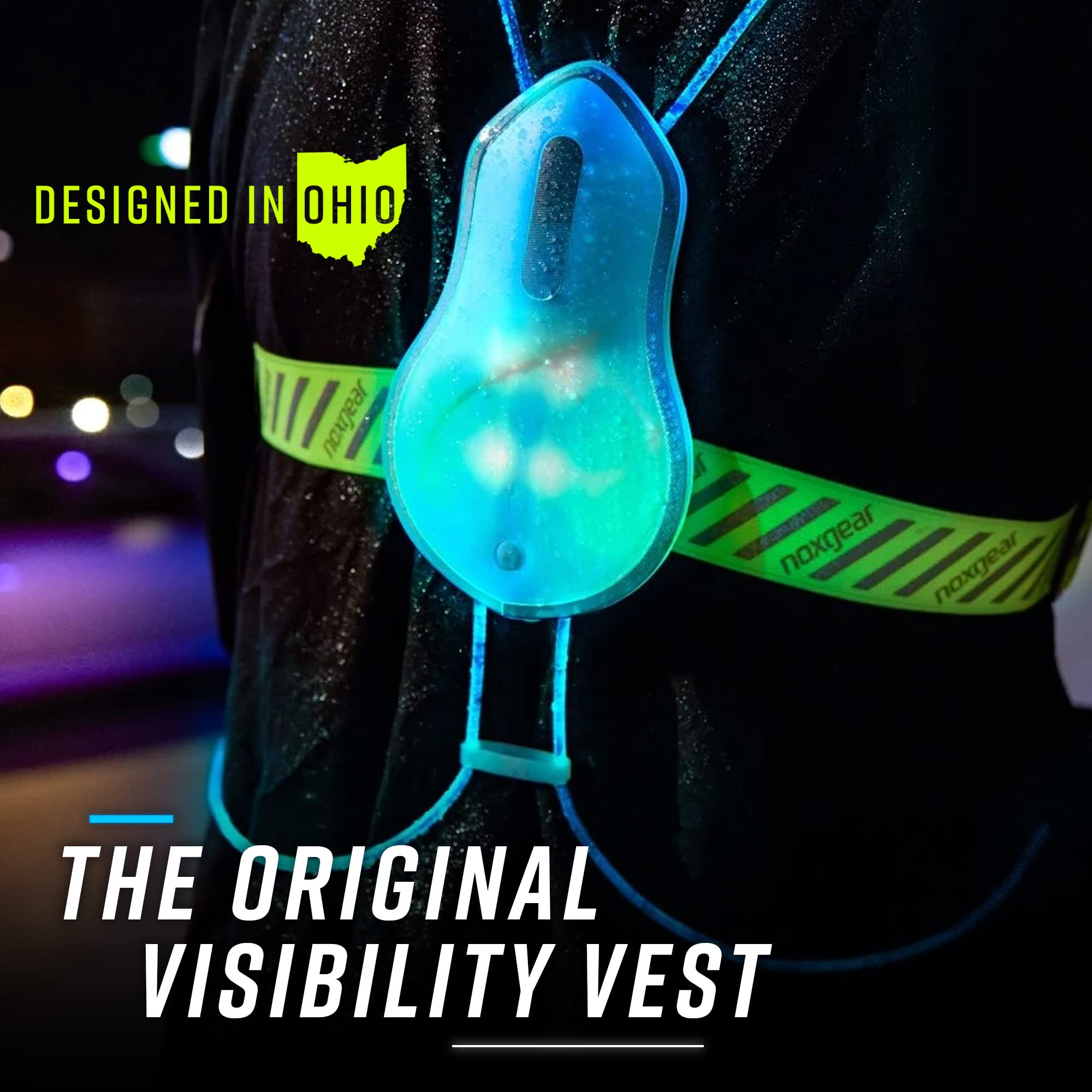 Rechargeable LED Reflective Running Safety Vest