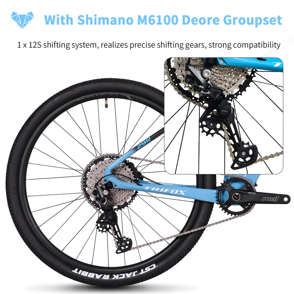 Carbon Mountain Bike With 12-Speed Drivetrain
