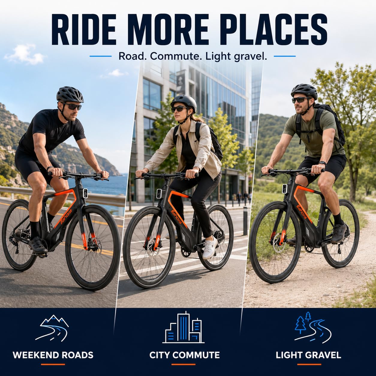 Carbon Electric Road Bike With Electronic Shifting