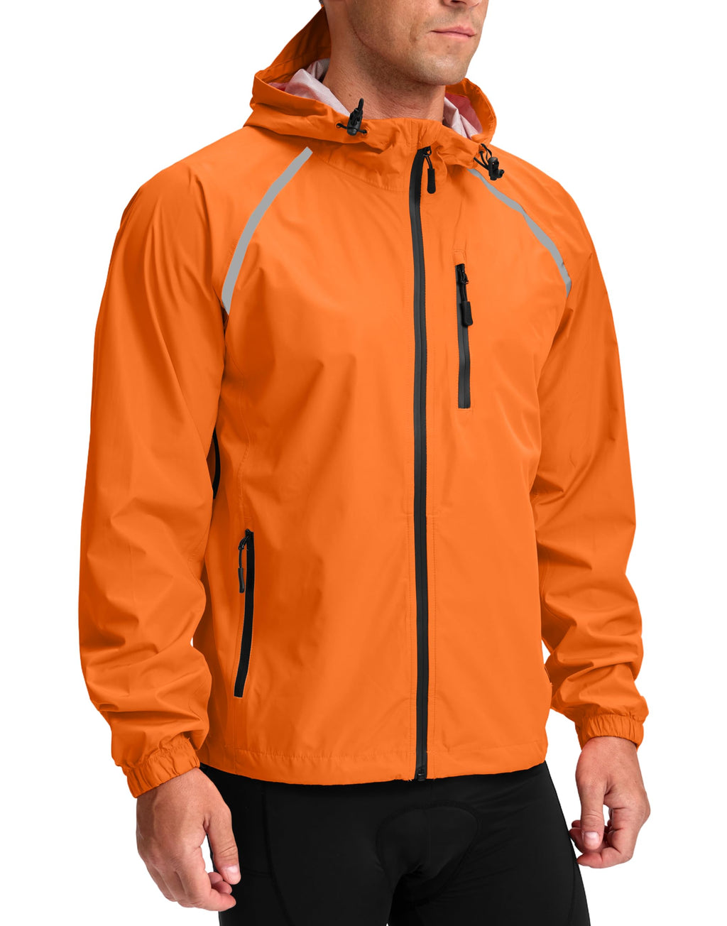 Men’s Packable Waterproof Cycling Rain Jacket