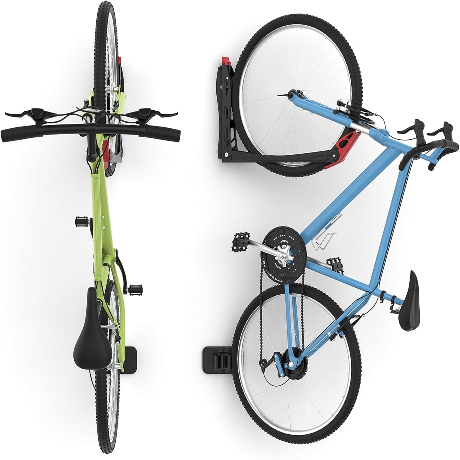 Swivel Wall-Mounted Vertical Bike Storage Rack