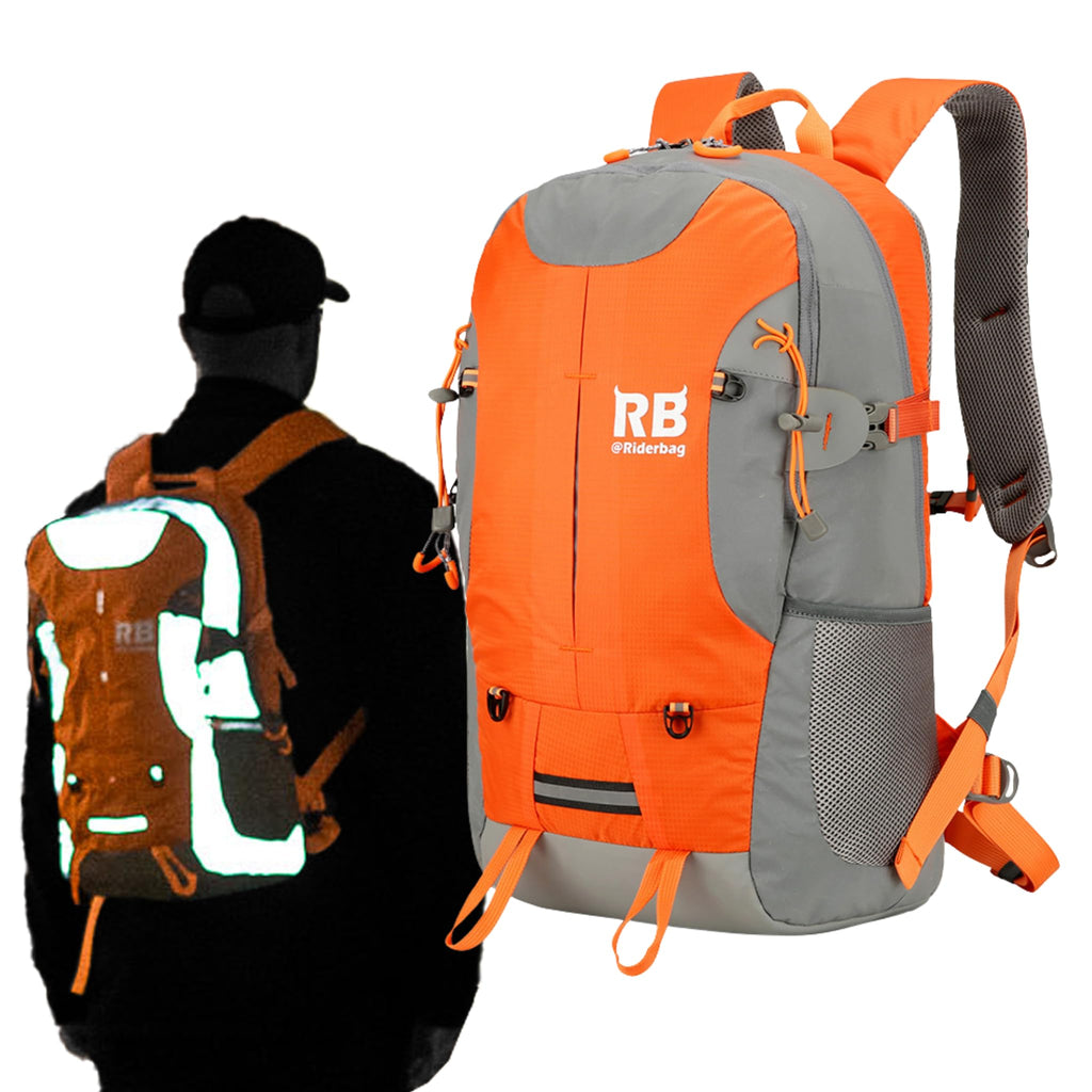 High-Visibility Reflective Rider Travel Backpack