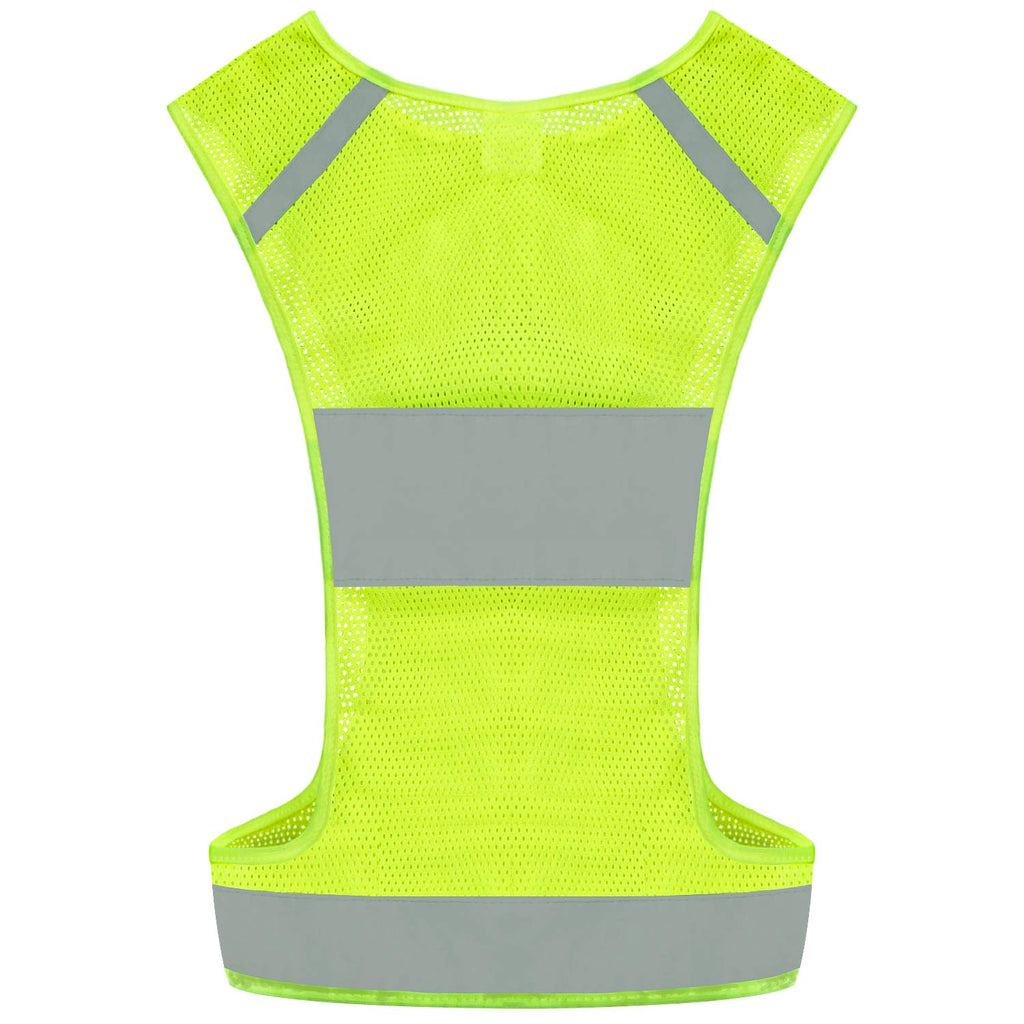 Reflective Safety Running Vest With Storage Pocket
